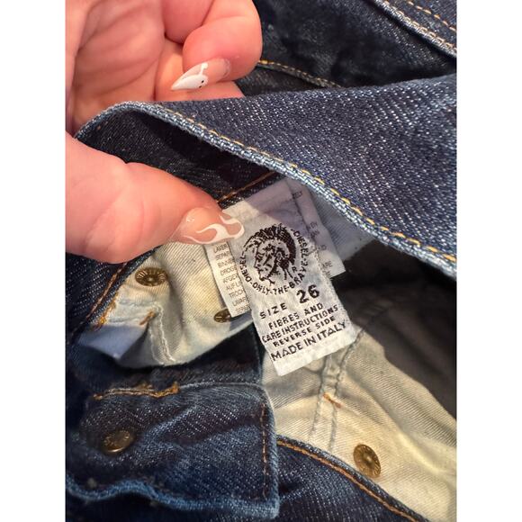 Diesel Mens Fanker Jeans Vintage 26x31 Bootcut Dark Wash - Picture 5 of 9